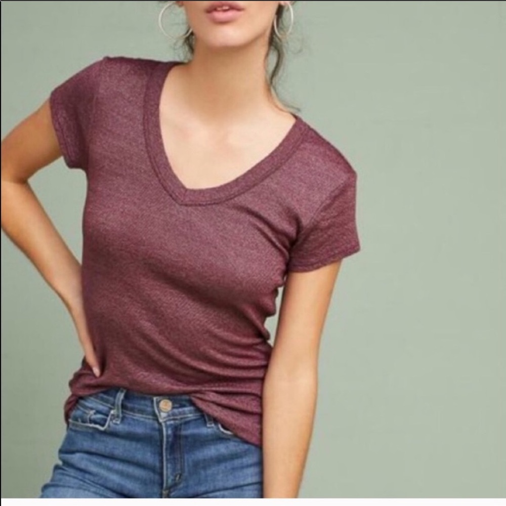 Anthropologie Michael Stars V Neck Tee